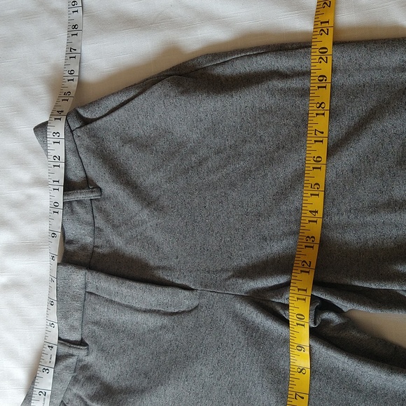 Express Trouser High Rise Wide Leg Gray Pants - Picture 14 of 17